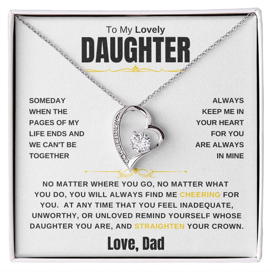 Gift For Daughter | Forever Love Necklace - Cheering From Dad