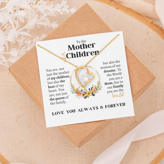 Gift For Mom | The World Forever Love Necklace For Mother Of My Children