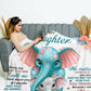 To My Daughter | Elephant Throw Blanket 50x60  | From Mom