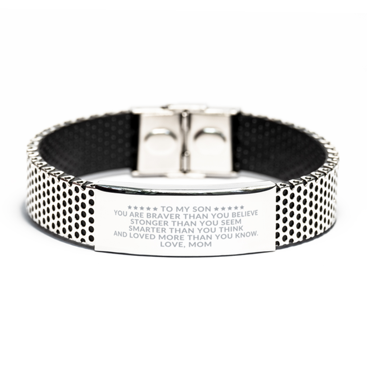 Engraved bracelet for online son