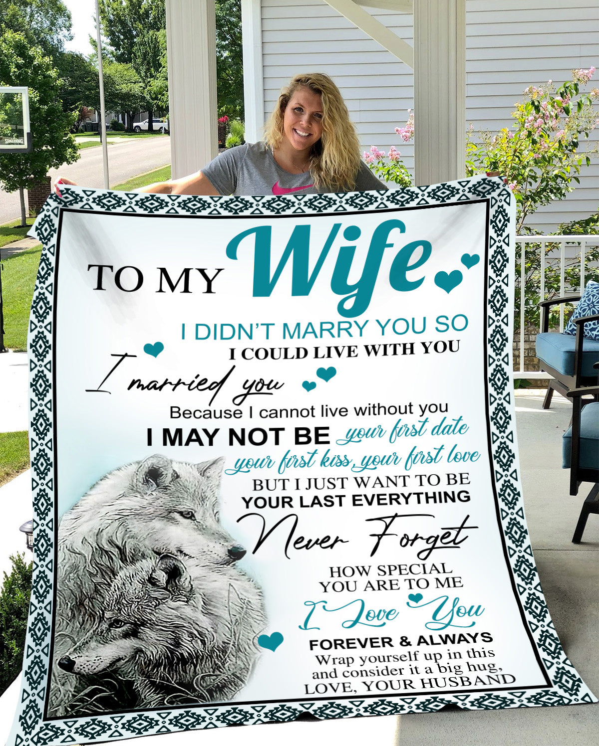 Wolves Blanket Gift To Wife