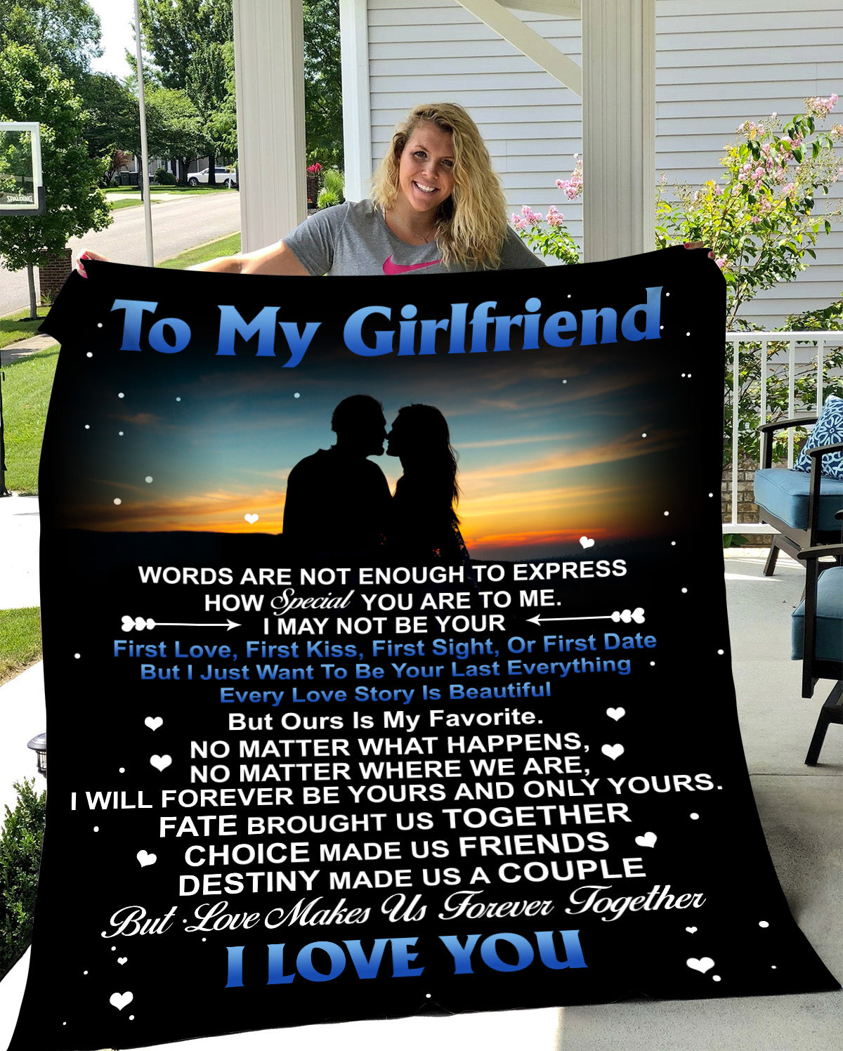 Gift For Girlfriend | Last Everything Throw Blanket 50x60 From Boyfriend