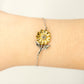 Gift For Mom | Special Bond Sterling Silver Sunflower Bracelet From Daughter