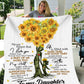 To My Daughter | Sunflower Tree Throw Blanket 50x60 | From Mom