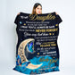 To My Daughter | To The Moon Throw Blanket 50x60  | From Mom